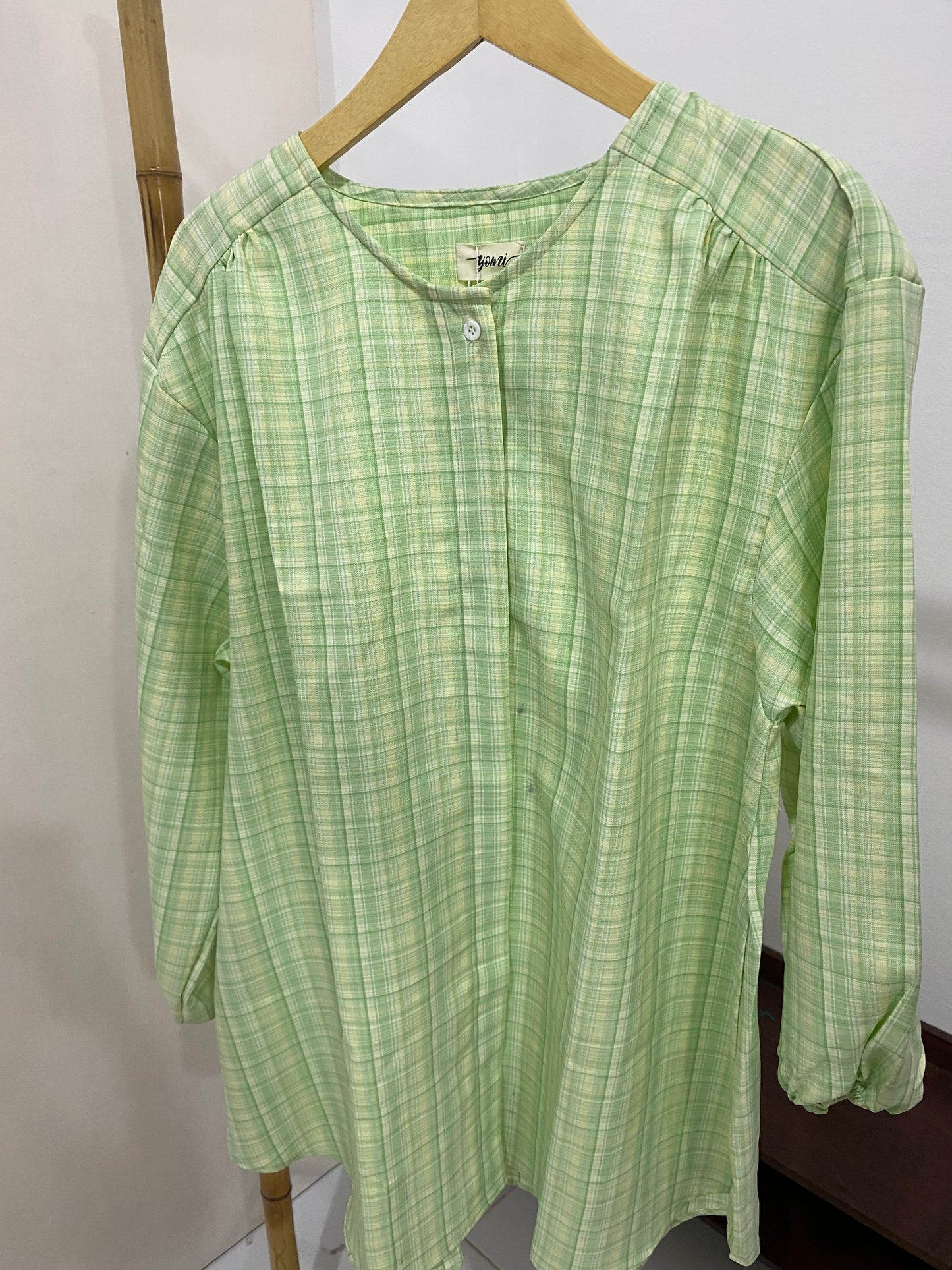Kemeja Jumbo Korean Twill Hijau