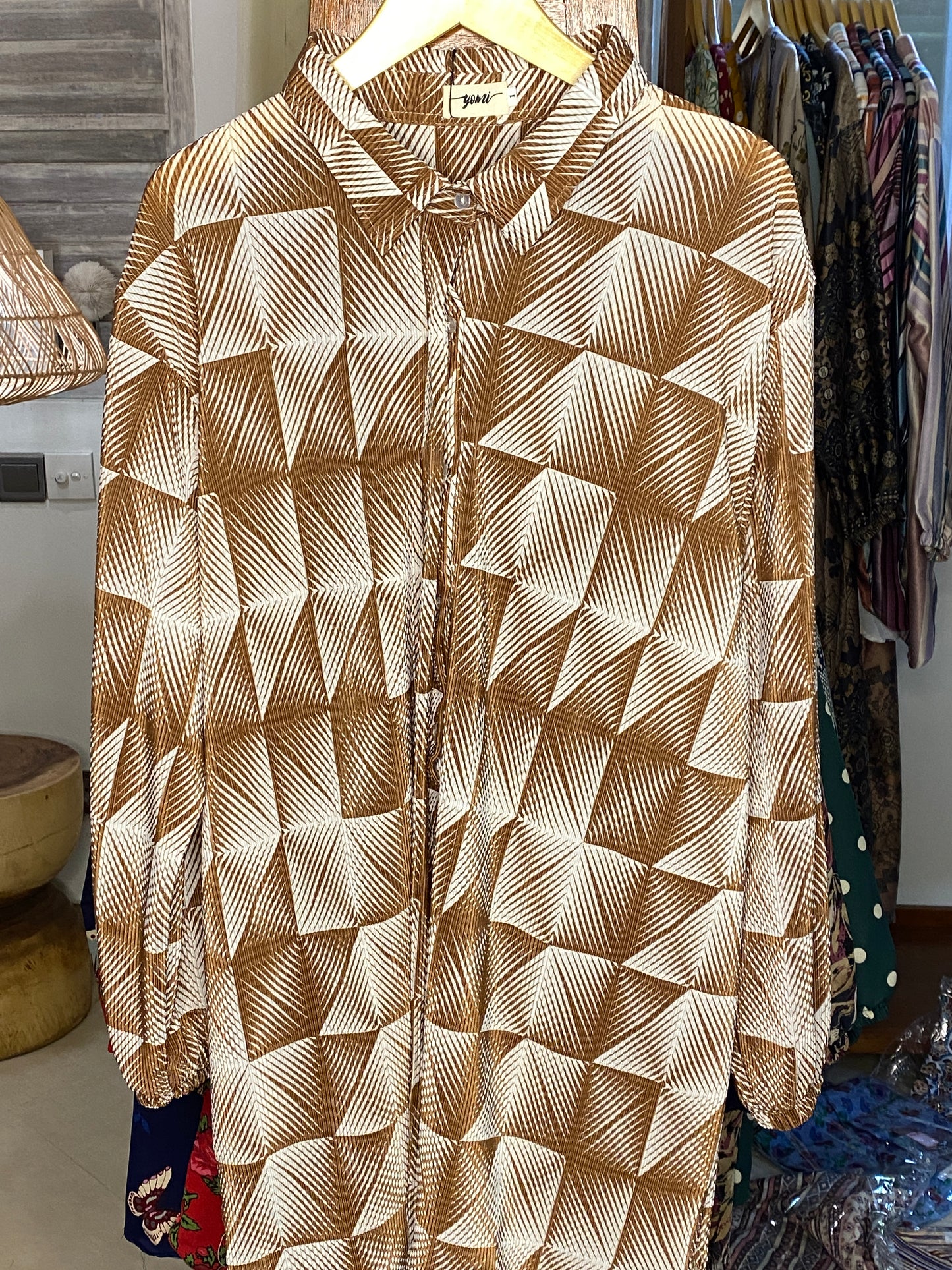 Yomi Official - Kemeja Vellena | Prisket Coklat