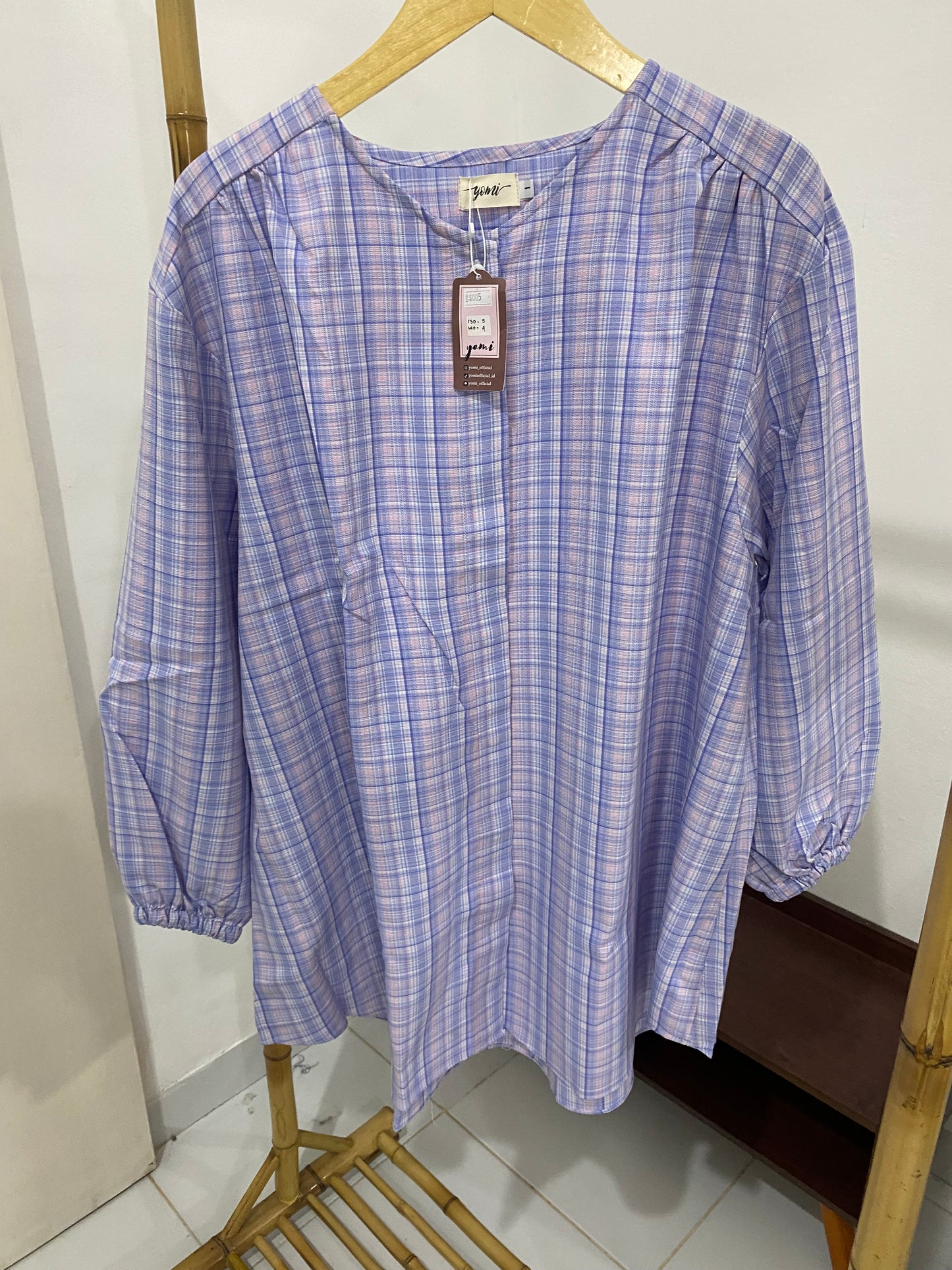 Kemeja Jumbo Korean Twill Ungu