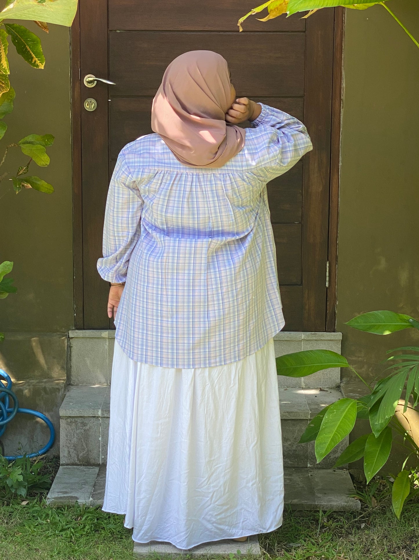 Kemeja Jumbo Korean Twill Ungu