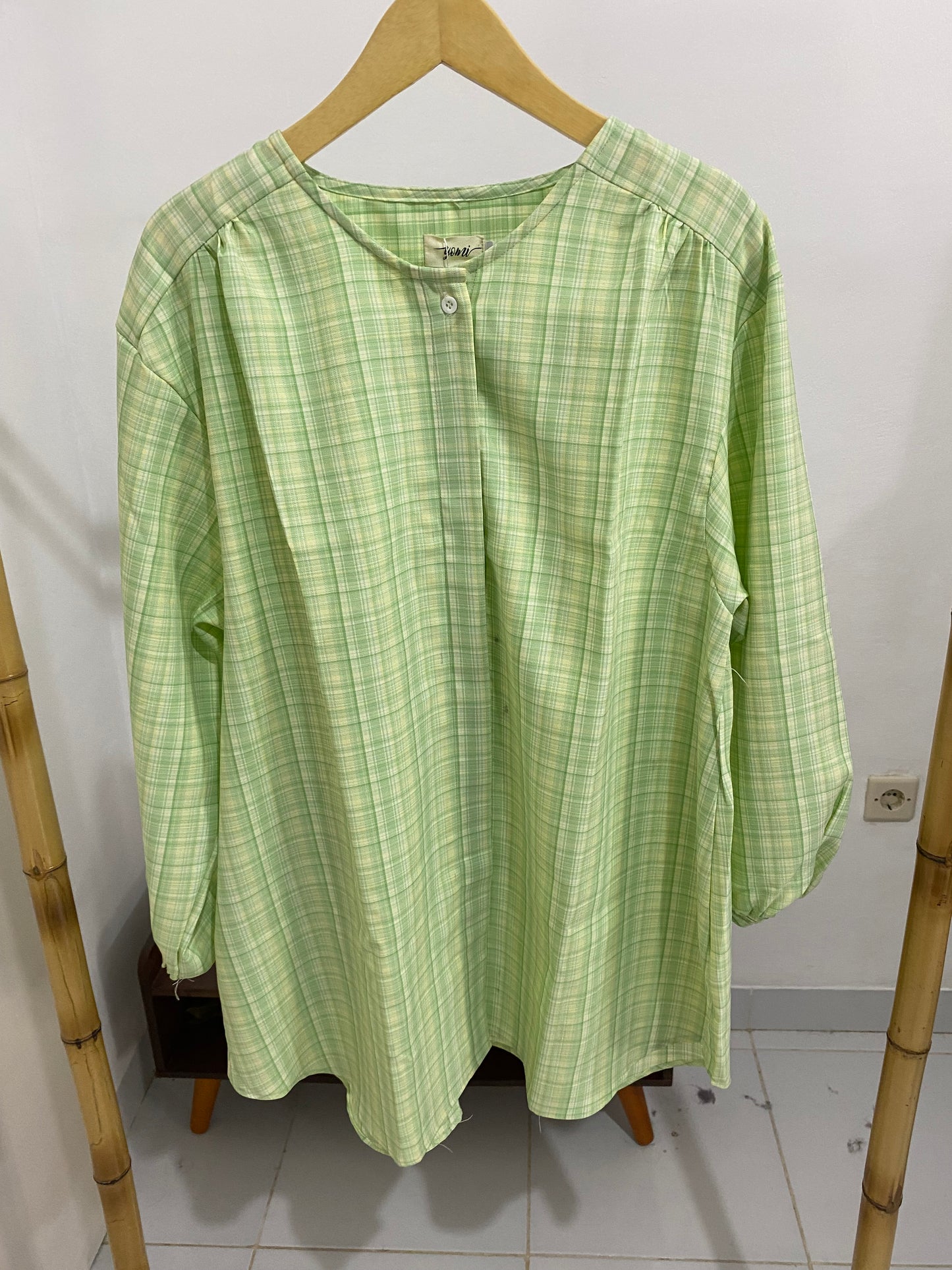 Kemeja Jumbo Korean Twill Hijau
