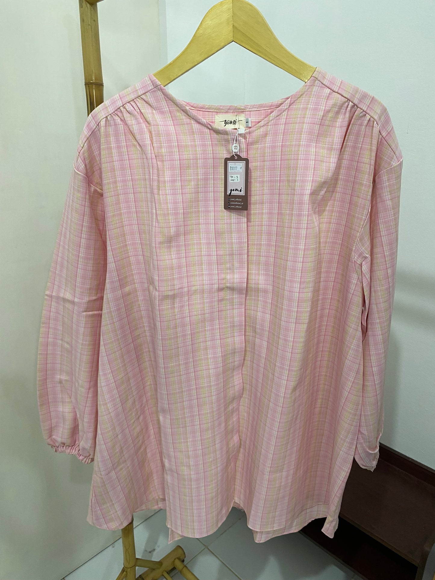 Kemeja Jumbo Korean Twill Pink Barbie