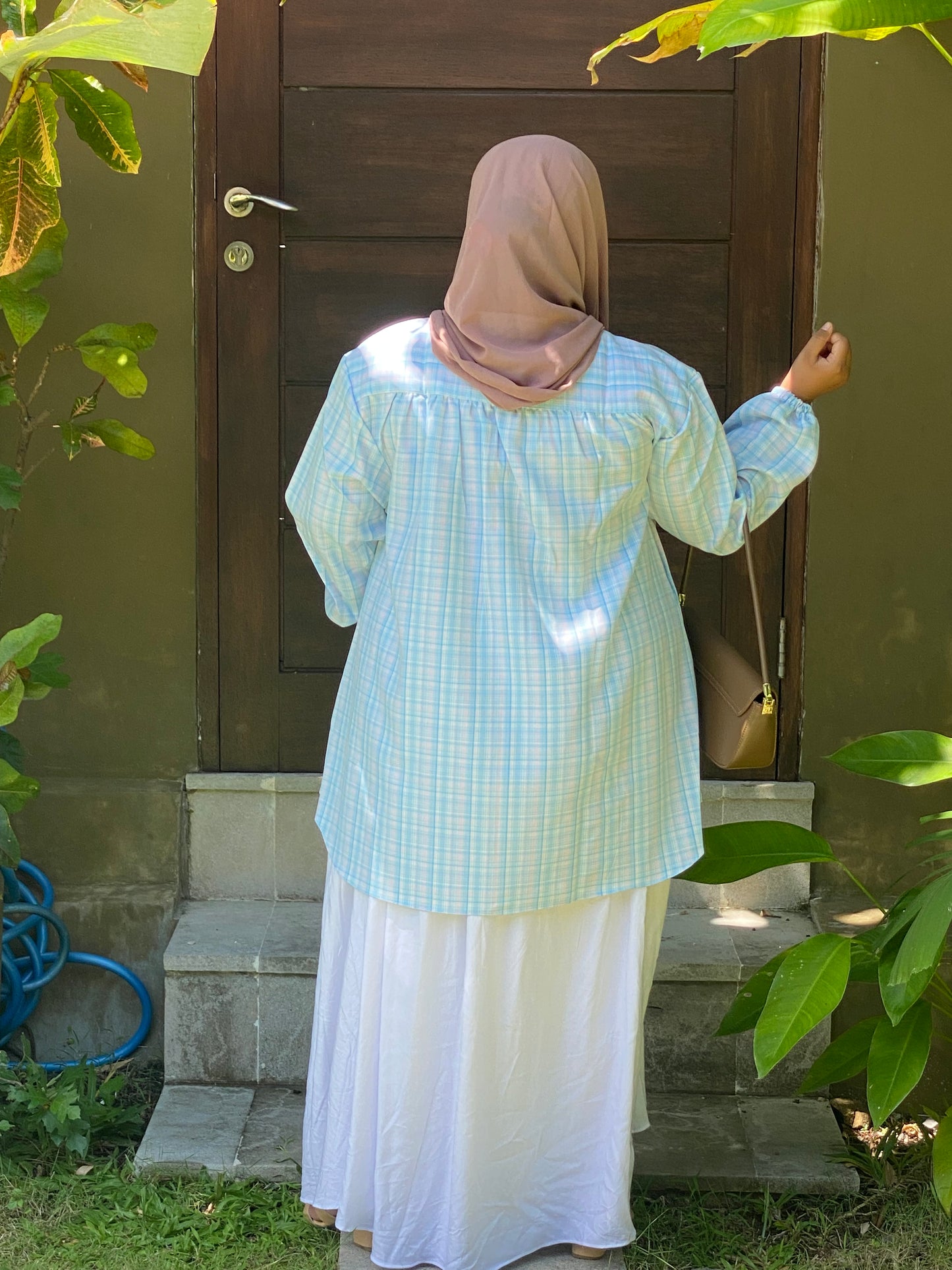 Kemeja Jumbo Korean Twill Blue