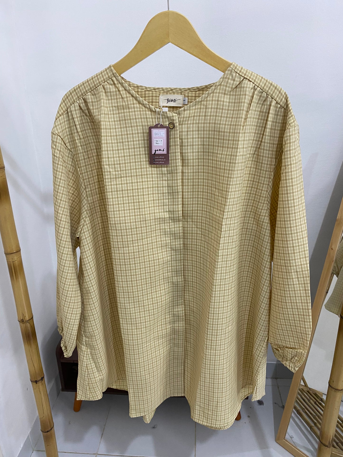 Kemeja Jumbo Korean Twill Cream
