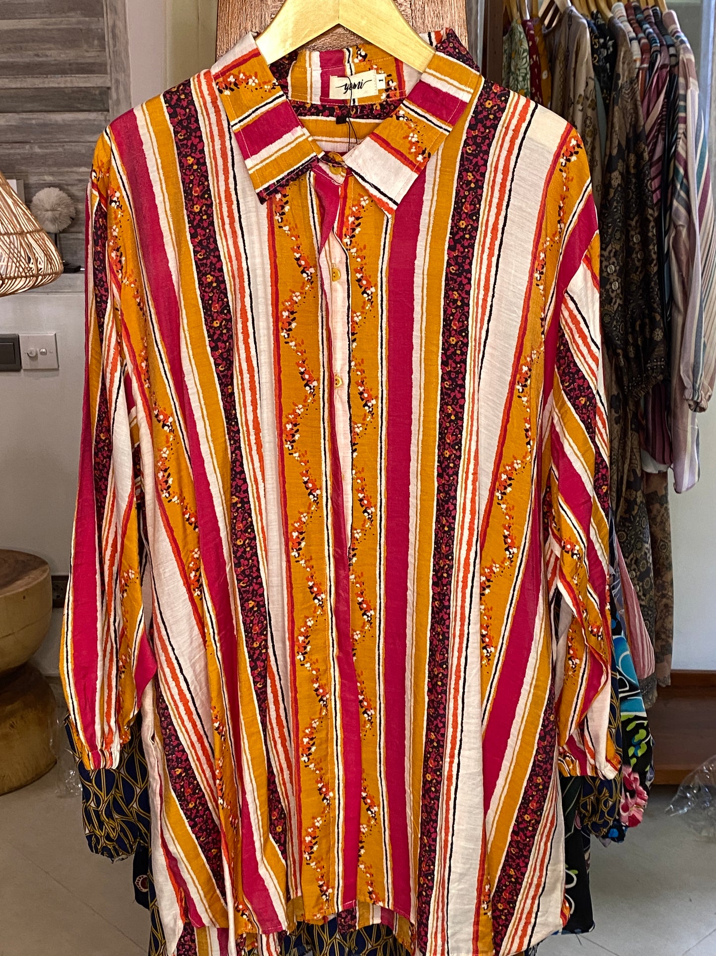 Kemeja Jumbo Katun Orange