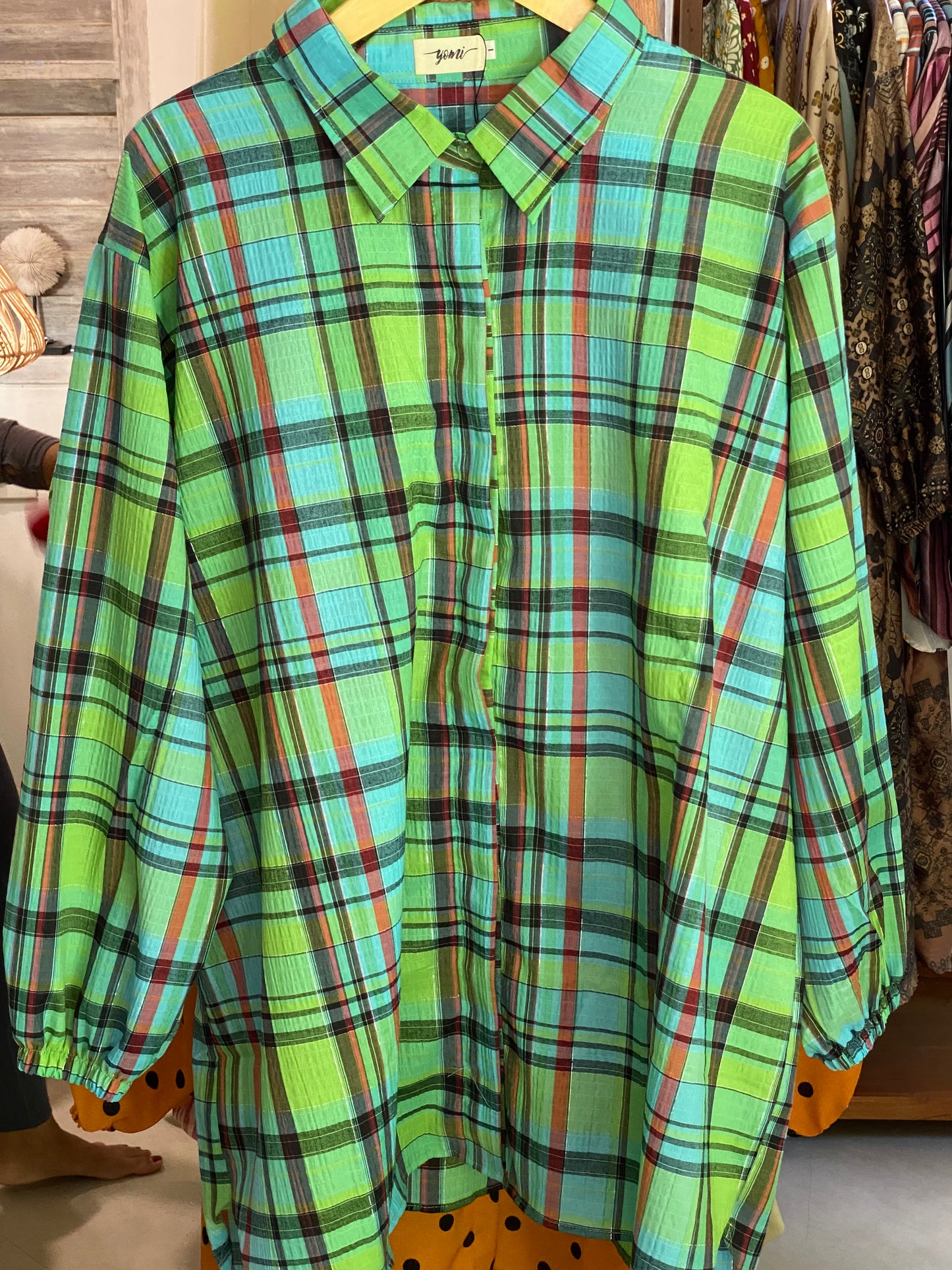 Yomi Official - Kemeja Vellena | Katun Flanel