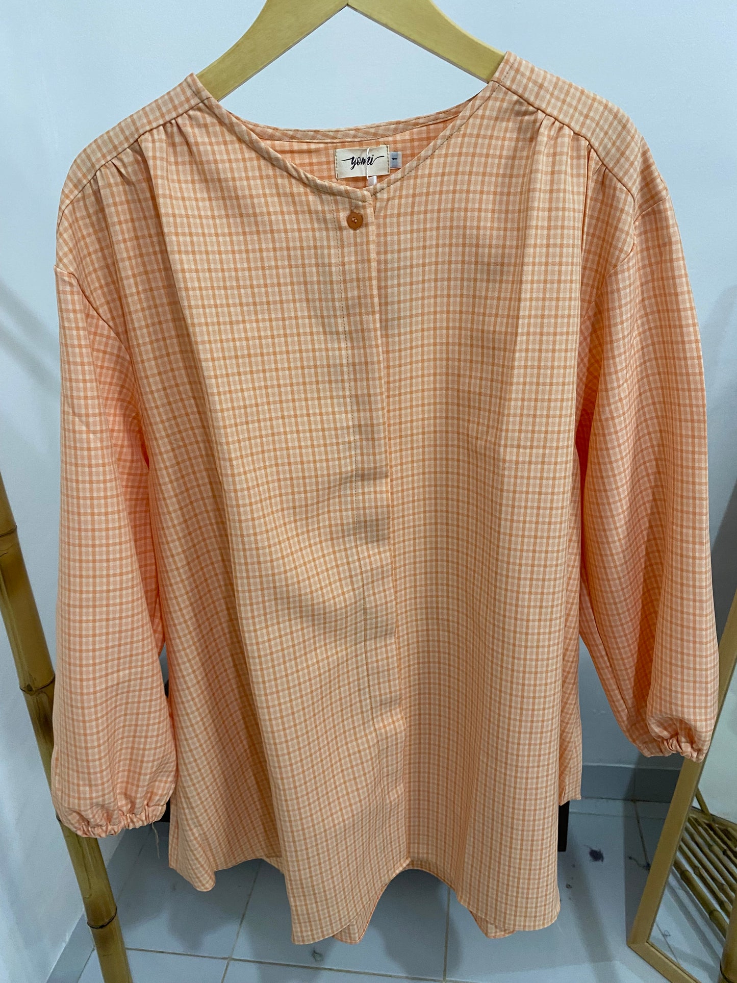 Kemeja Jumbo Korean Twill Orange