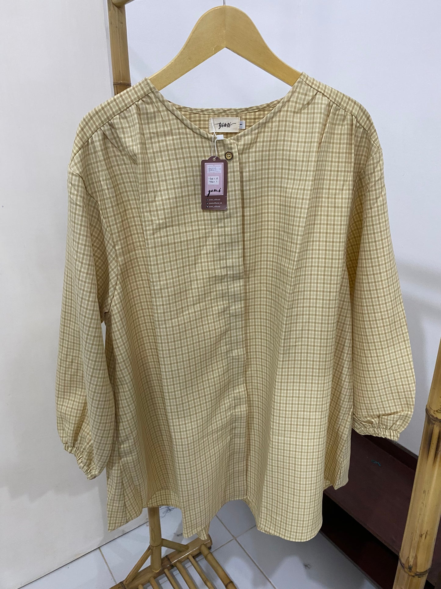 Kemeja Jumbo Korean Twill Cream
