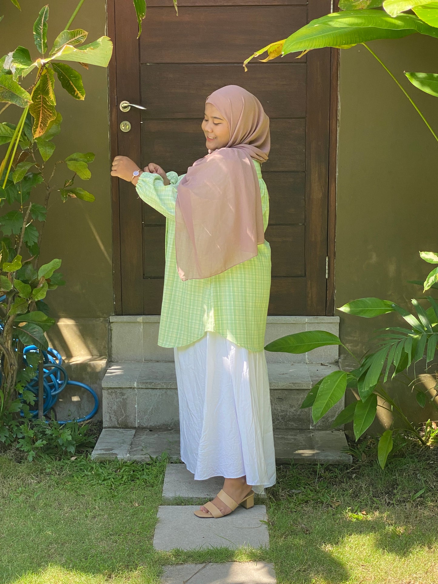 Kemeja Jumbo Korean Twill Hijau