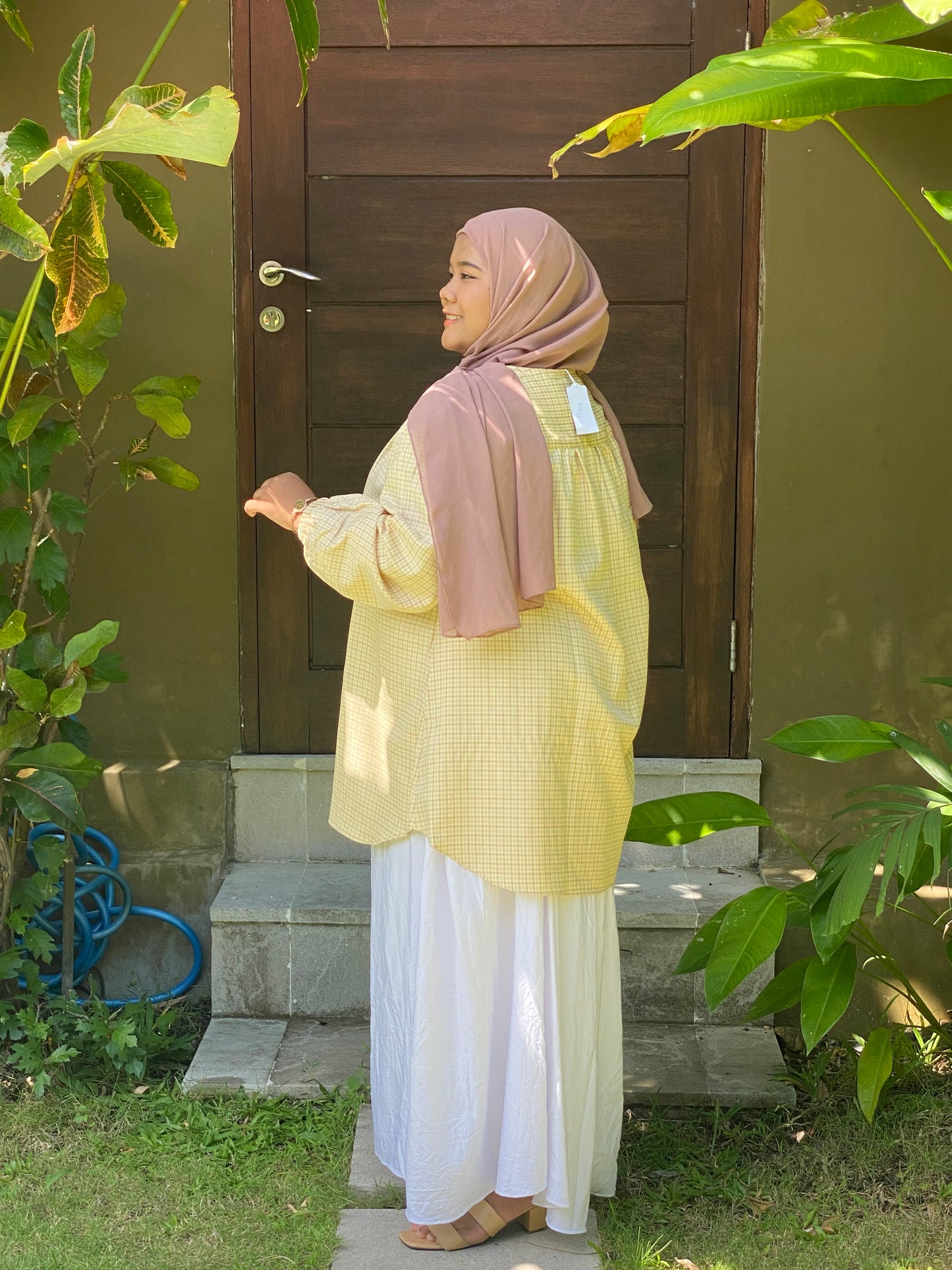 Kemeja Jumbo Korean Twill Cream