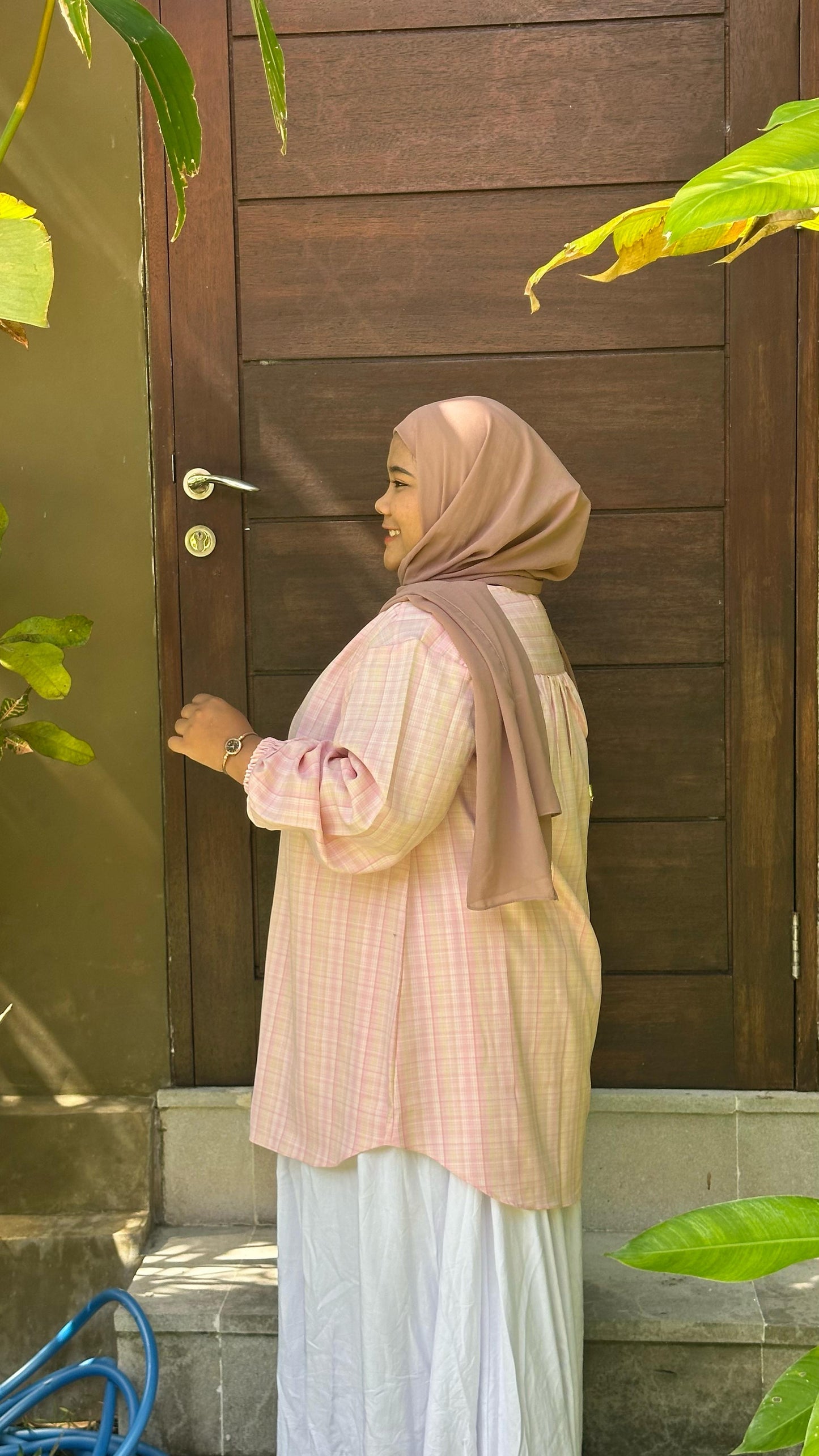 Kemeja Jumbo Korean Twill Pink Barbie