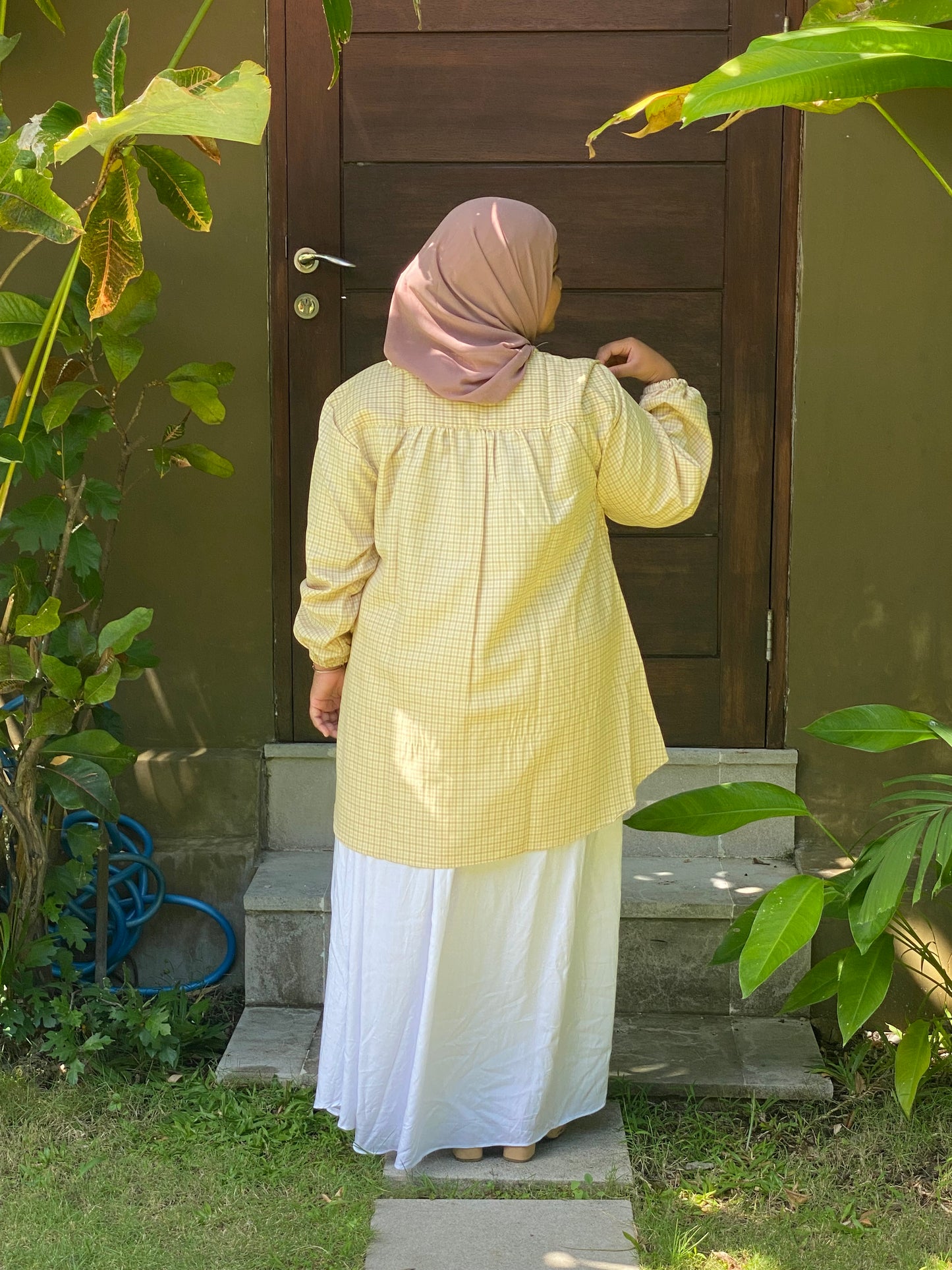 Kemeja Jumbo Korean Twill Cream