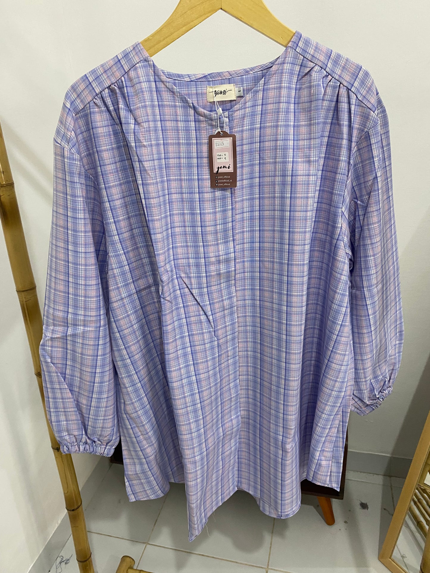 Kemeja Jumbo Korean Twill Ungu