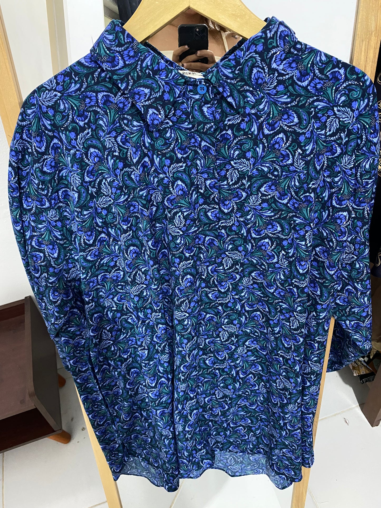 Kemeja Jumbo Tissue Biru