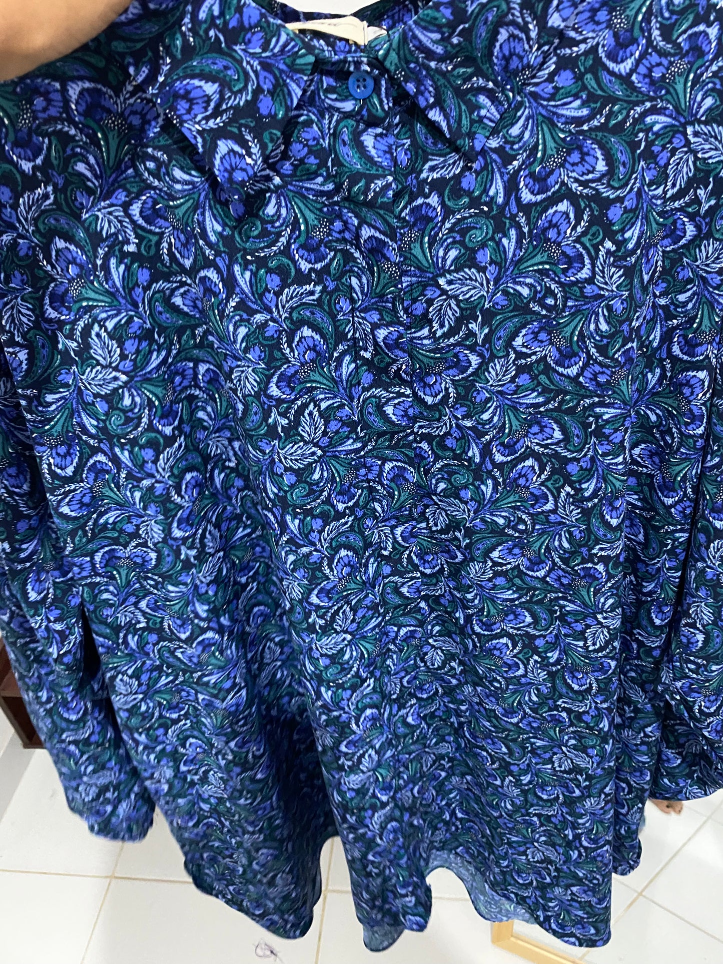 Kemeja Jumbo Tissue Biru
