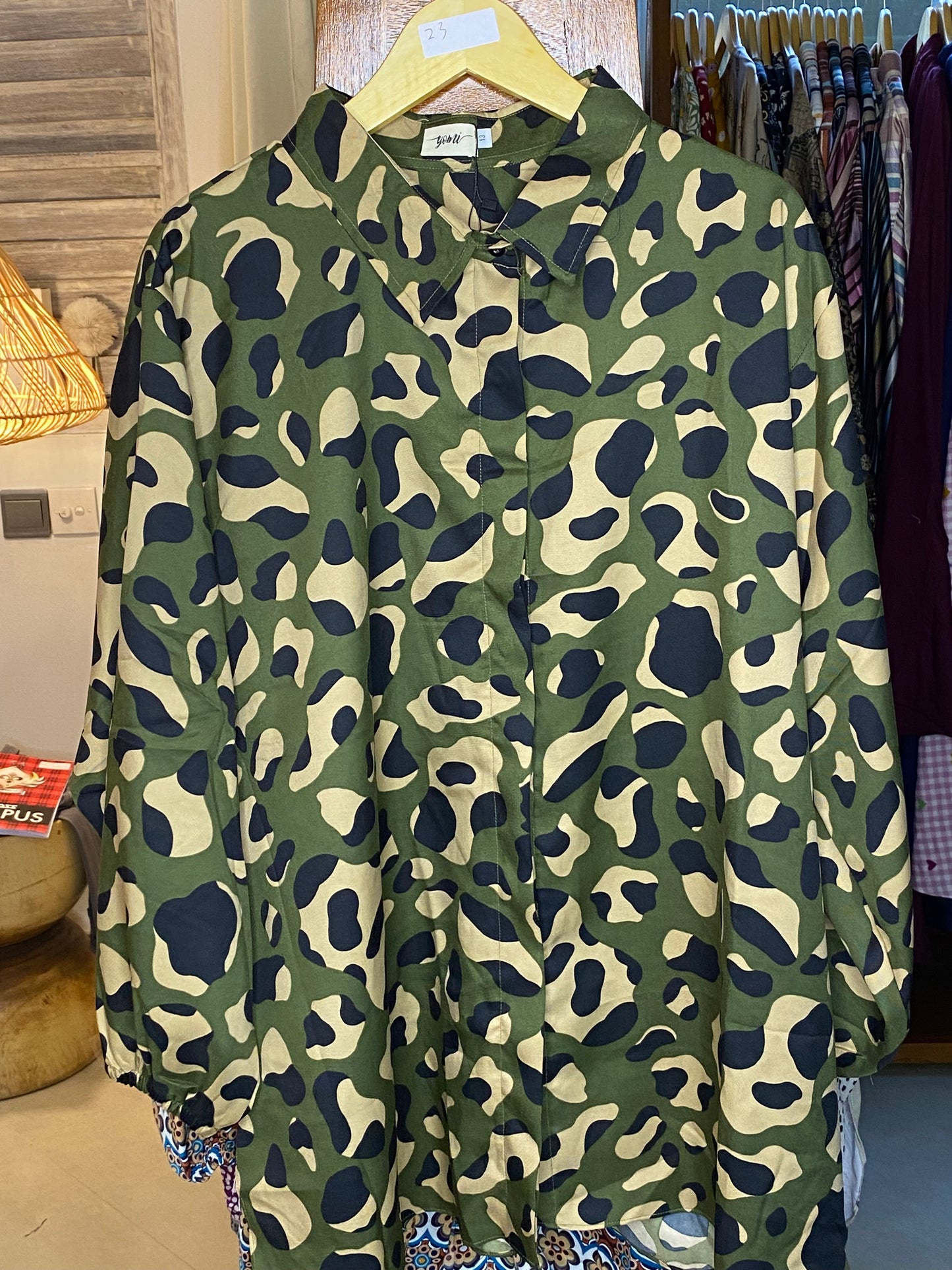 Yomi Official - Kemeja Vellena | Army