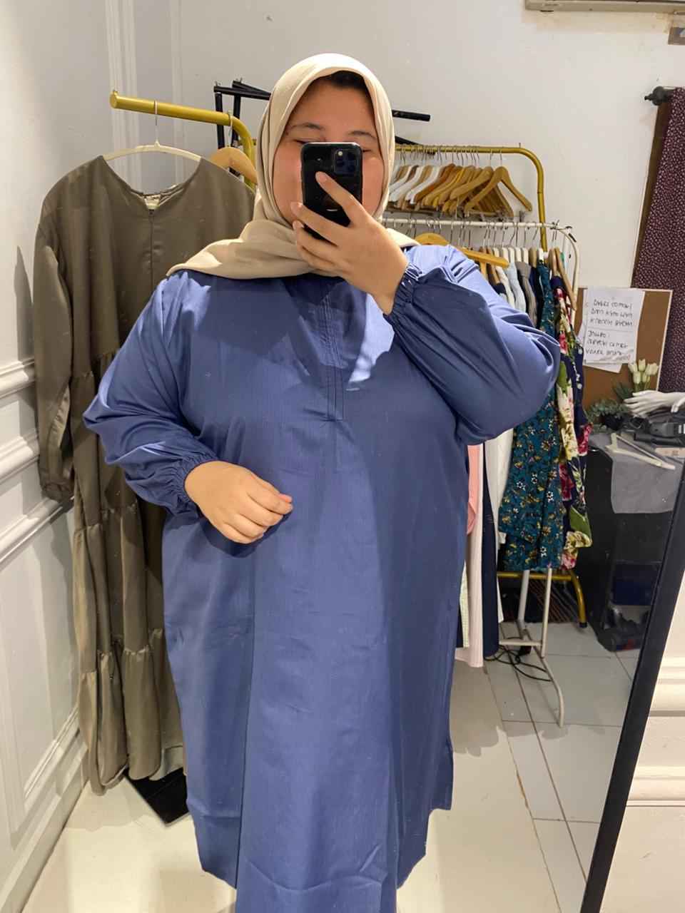 Yomi Official - Tunik Almeera| Denim Stripe