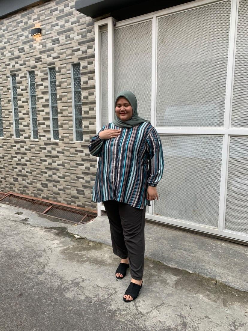 Kemeja Jumbo Silk Roberto Orchid
