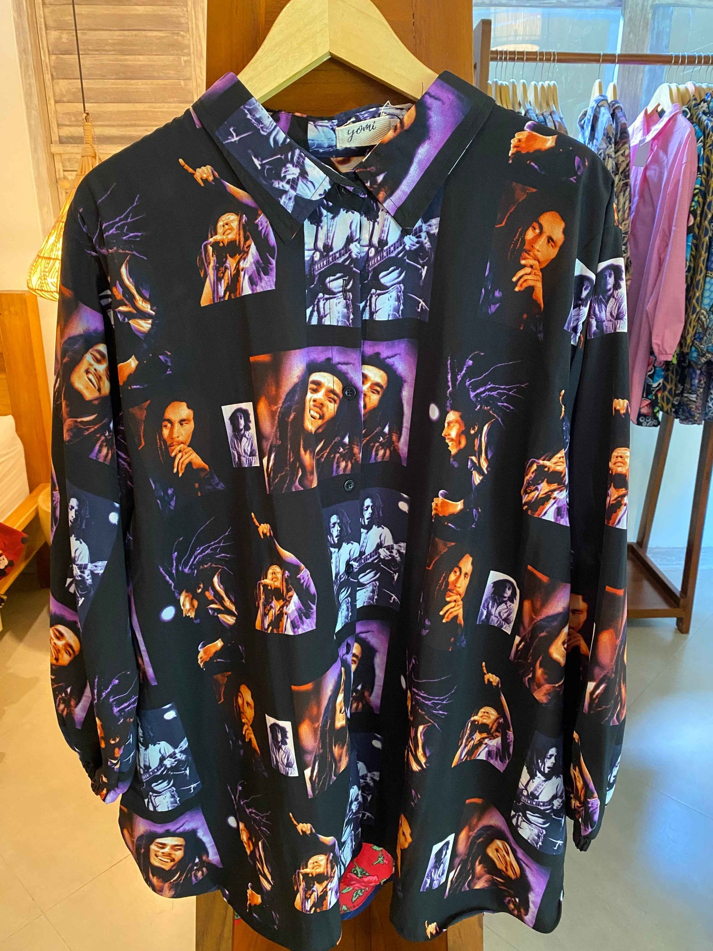 bob marley purple shirt