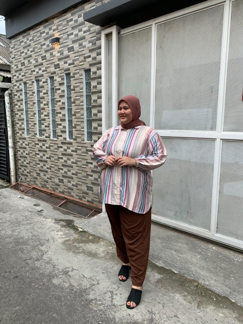 Kemeja Jumbo Silk Roberto Vibrant