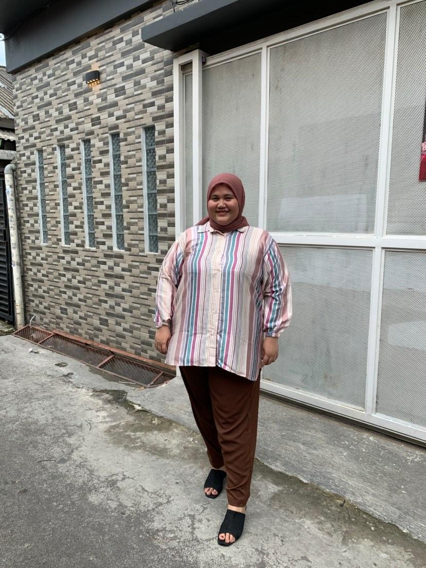 Kemeja Jumbo Silk Roberto Vibrant