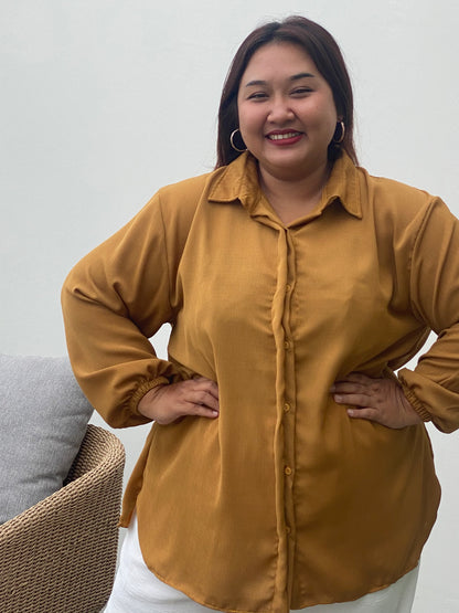 Kemeja Jumbo Garmen Kuning Kunyit
