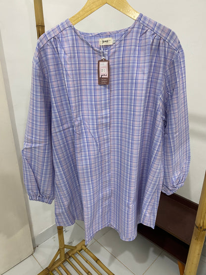Kemeja Jumbo Korean Twill Ungu