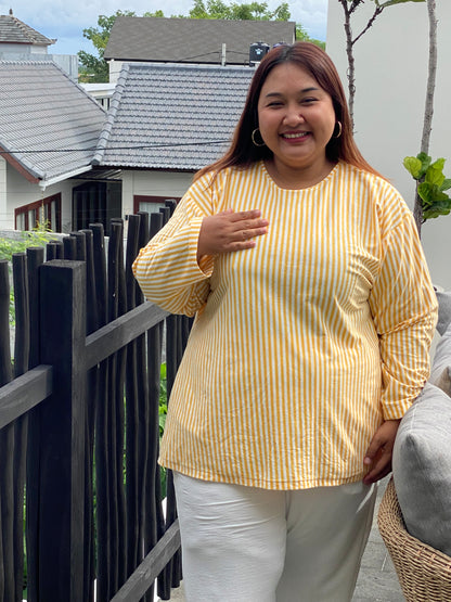 Kaos Jumbo Garis Kuning