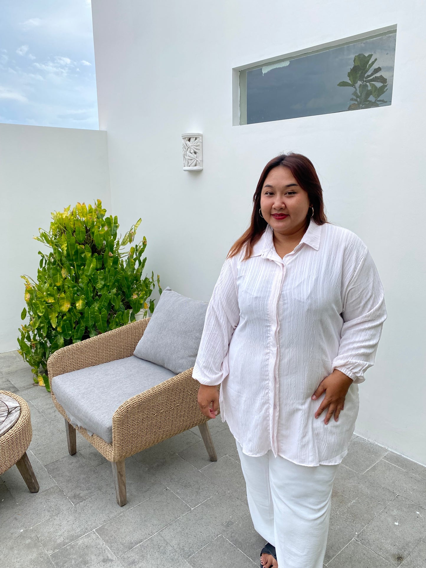 Kemeja Jumbo Garmen Pink