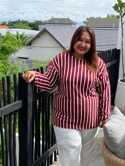Kaos Jumbo Maroon Line