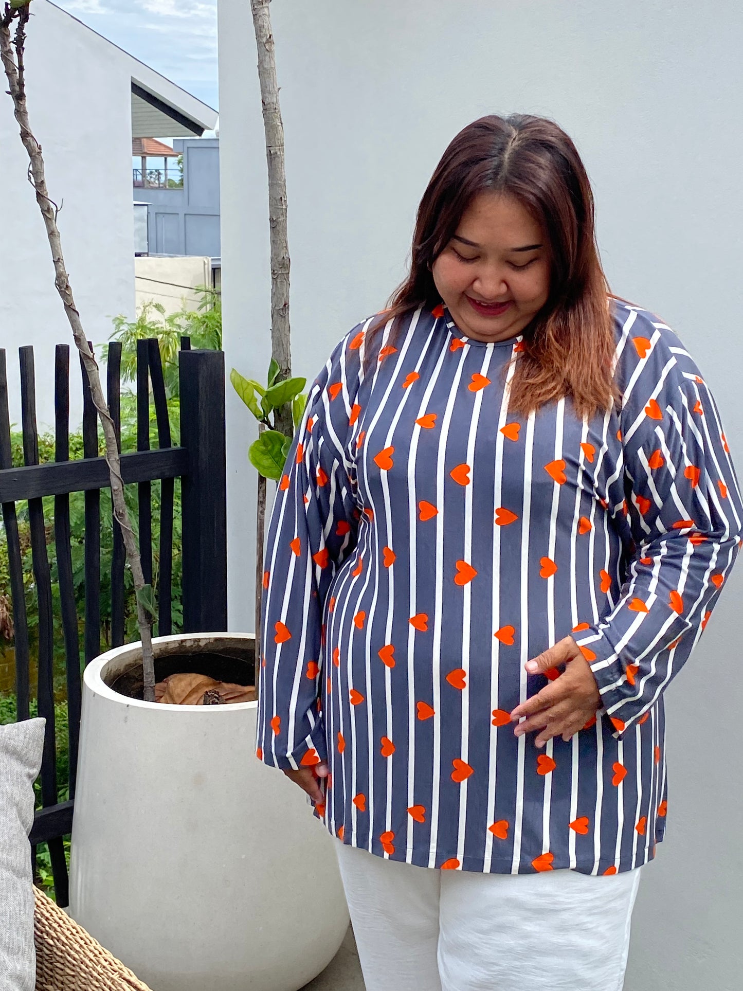 Kaos Jumbo Garis Love