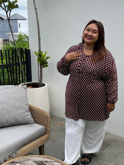 Kaos Jumbo Abstrak Red