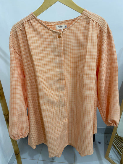 Kemeja Jumbo Korean Twill Orange