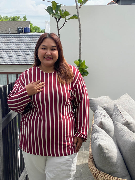 Kaos Jumbo Maroon Line