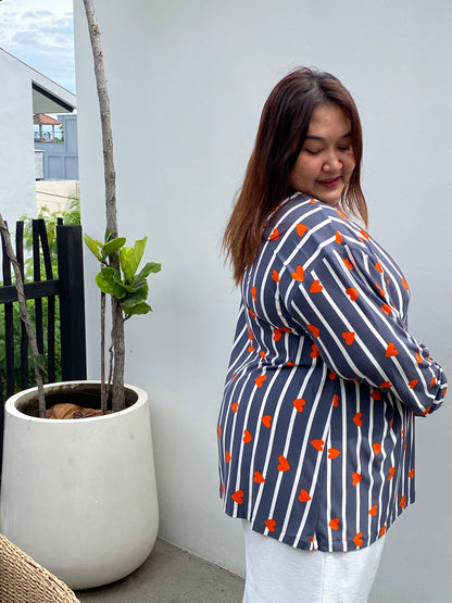 Kaos Jumbo Garis Love