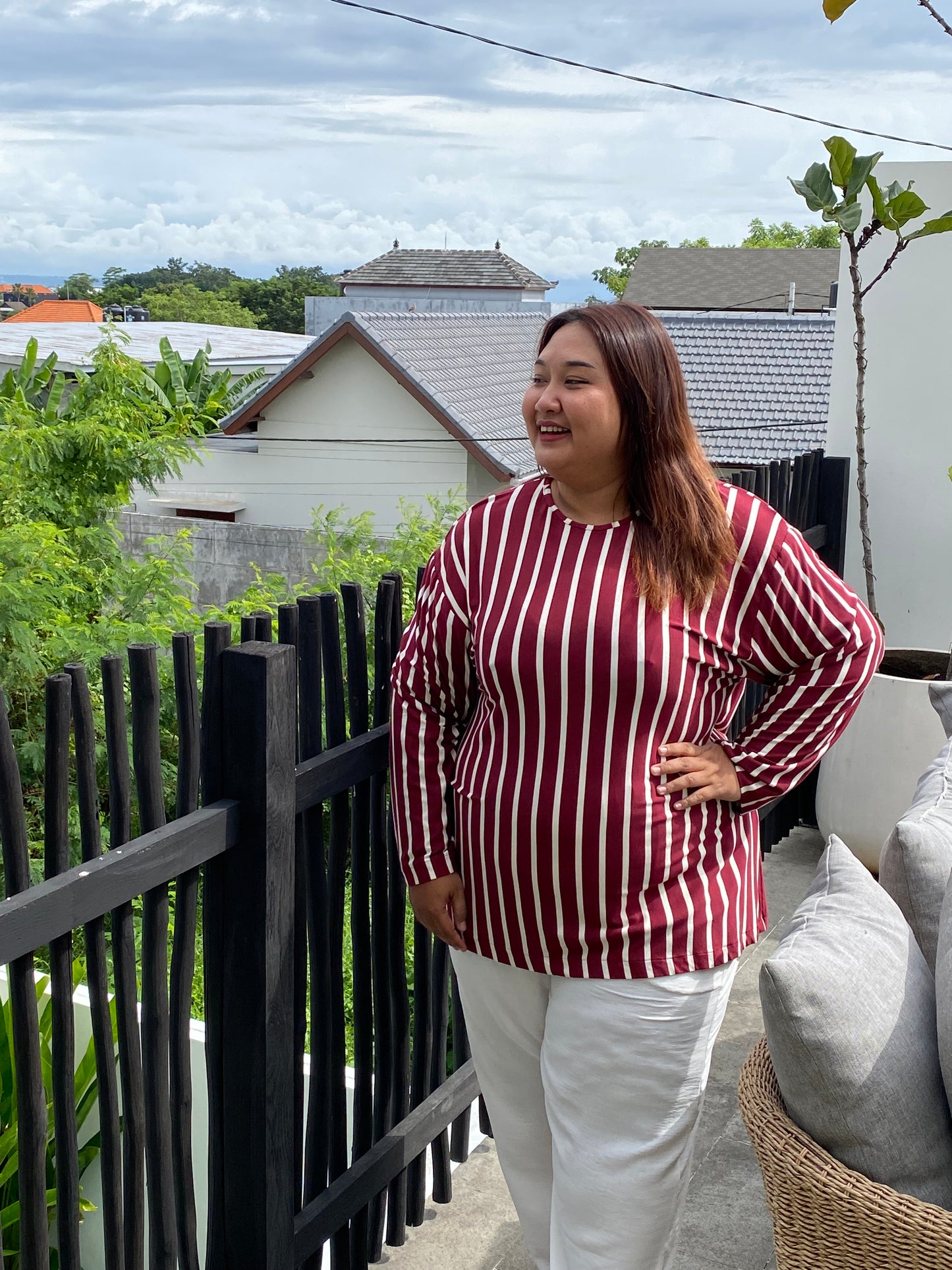 Kaos Jumbo Maroon Line