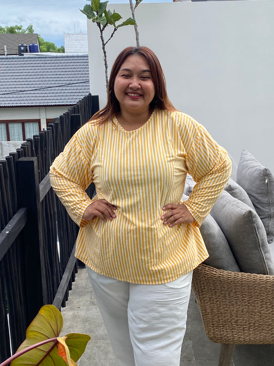 Kaos Jumbo Garis Kuning
