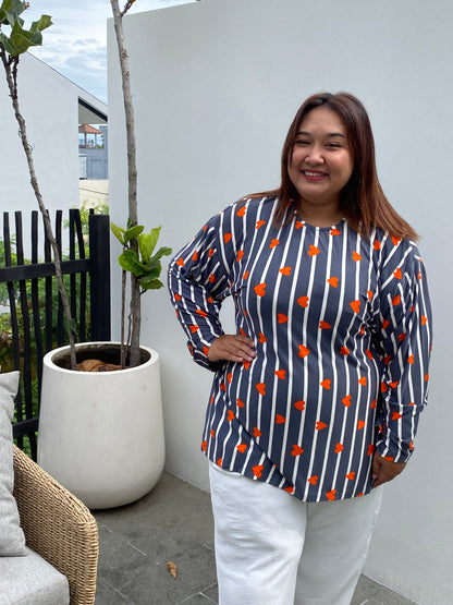 Kaos Jumbo Garis Love