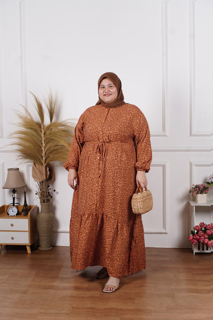 Yomi Official | Gamis Zahira | Leopard Pattern