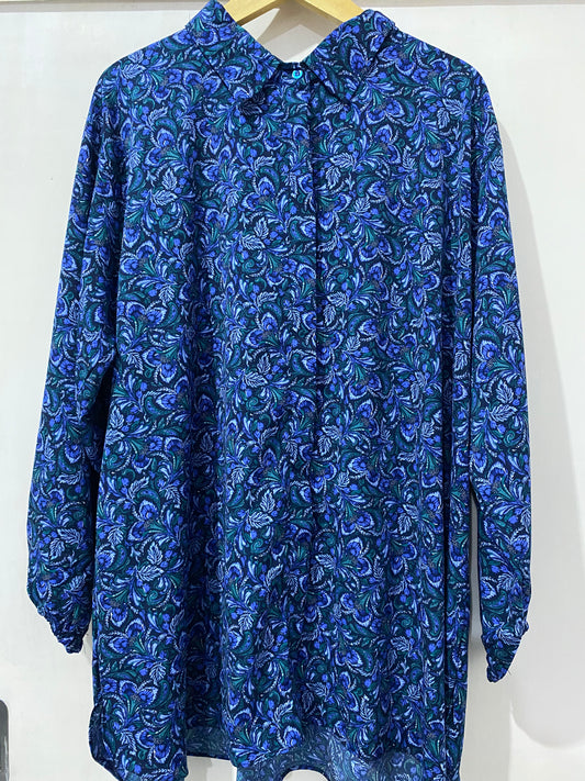 Kemeja Jumbo Tissue Biru