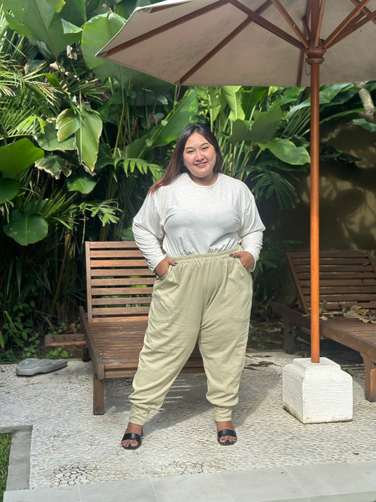 Celana Jumbo Jogger Khaki