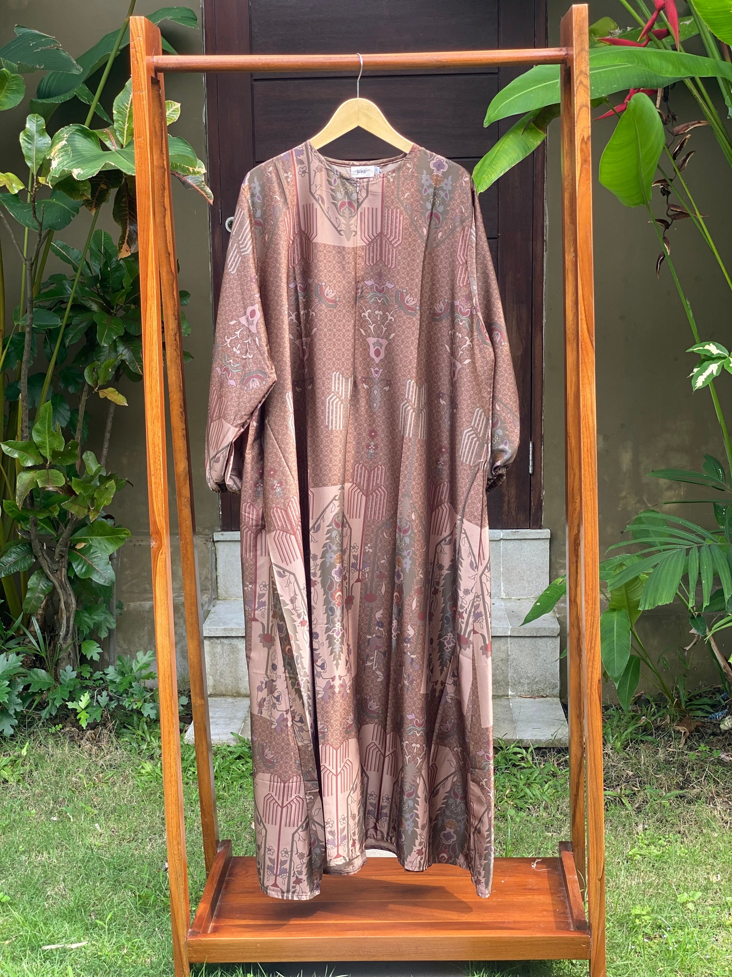 Gamis Jumbo Digor Alaine Cinnamon Ethnik