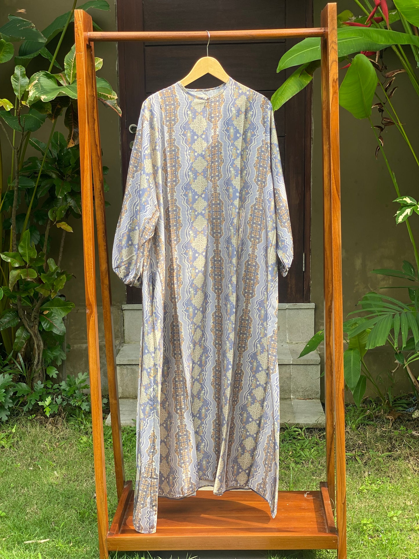 Gamis Jumbo Digor Alaine Cornflower Ethnik