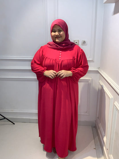 Gamis Air Flow Red