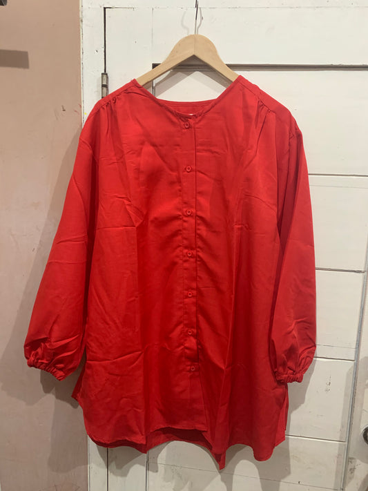 Kemeja Jumbo Polos Merah