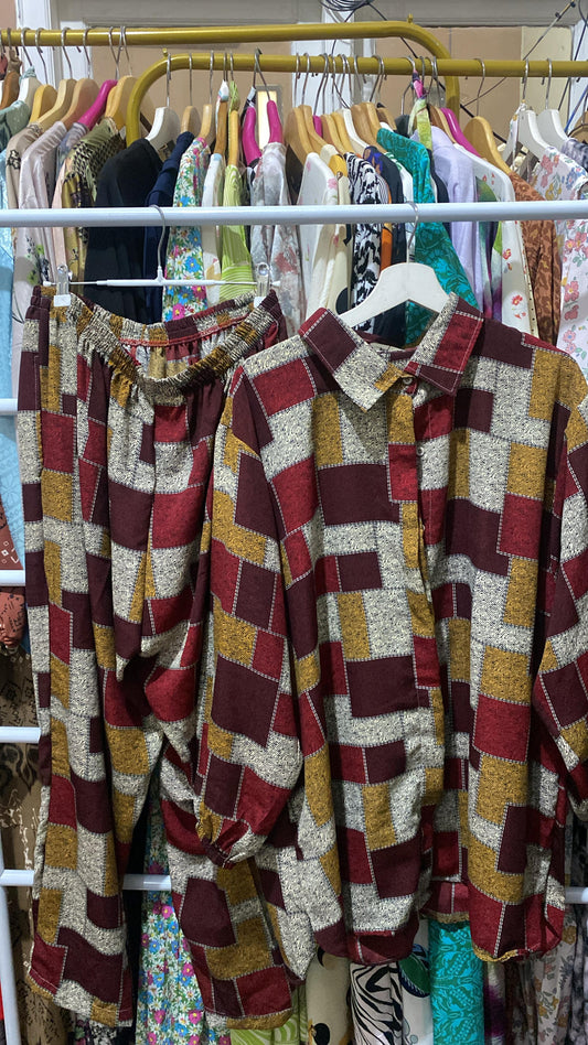 Oneset Premium Shape Maroon Bigsize