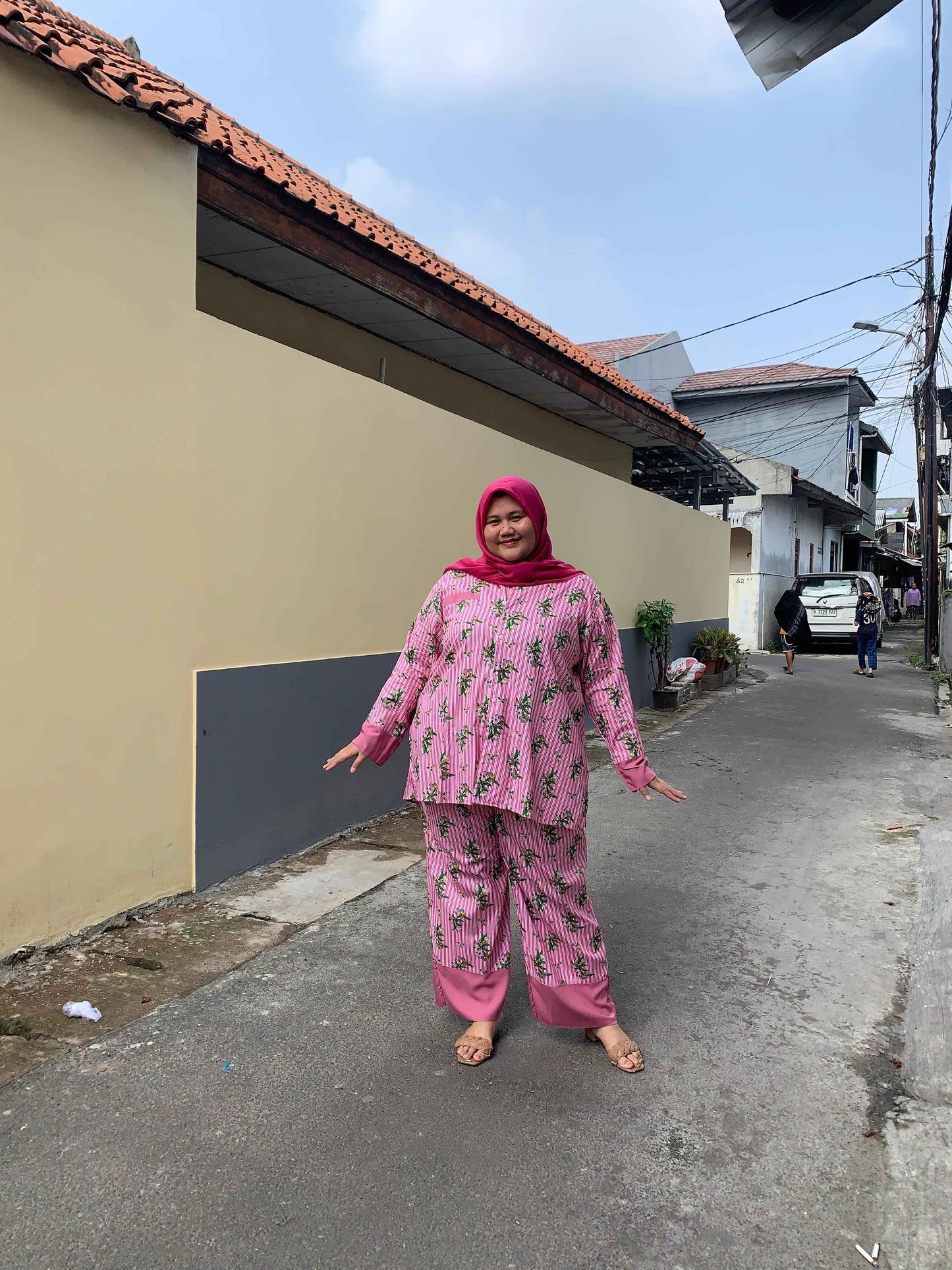 Yomi Official - Pajamas Suit | Stripe Pink