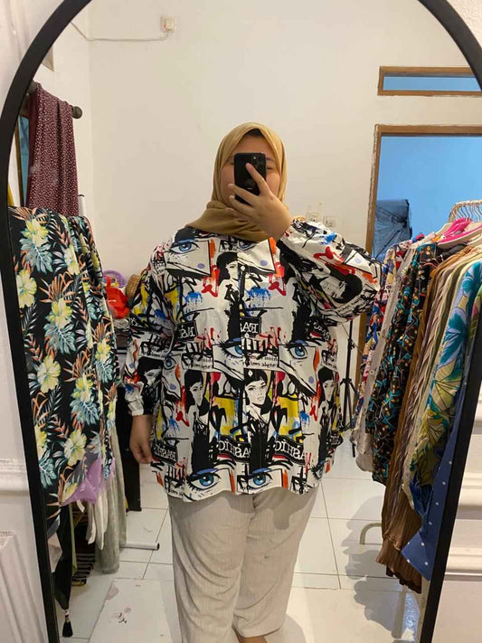 Yomi Official - Kemeja Katun VIP | Women Paint