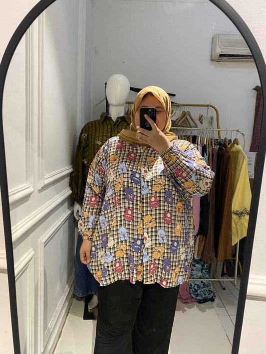 Yomi Official -  Kemeja Rayon | Teddy Bear