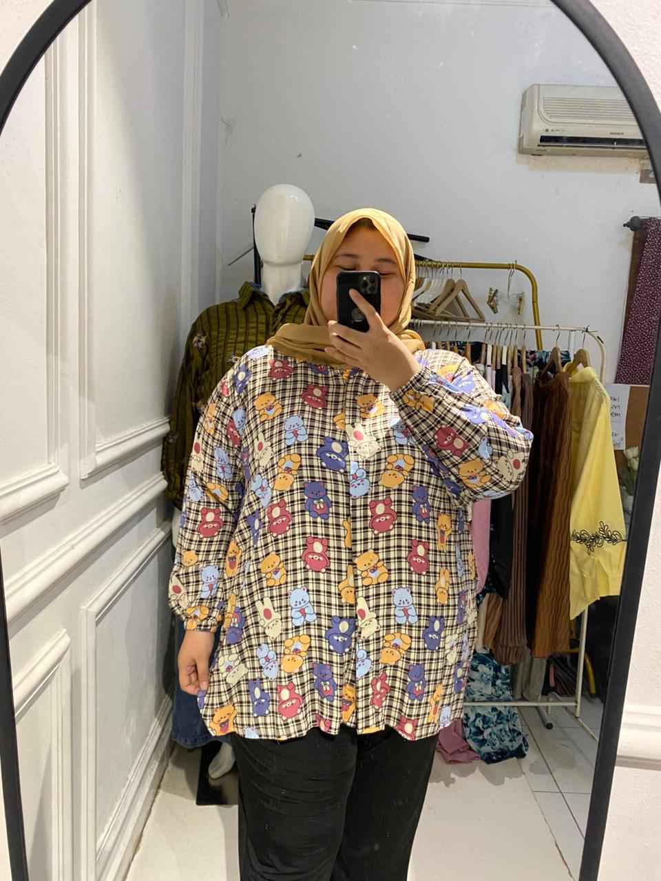 Yomi Official -  Kemeja Rayon | Teddy Bear